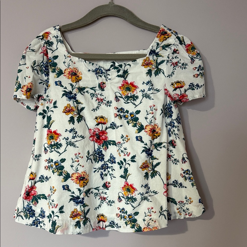 Janie and Jack - 5T floral top, like new!